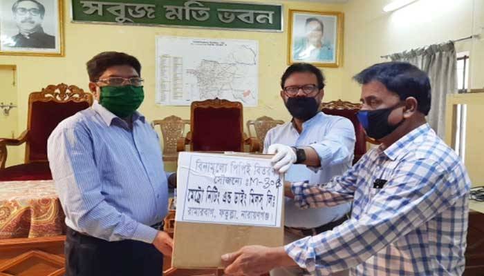 সাবের হোসেনের উদ্যোগ- মুগদা জেনারেল হাসপাতাল পেল ৭০০ পিপিই